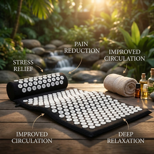 Acupressure Mat and Pillow Set for Relaxation